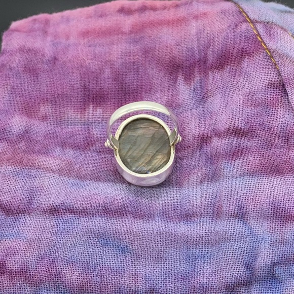 🌟925 SILVER & LABRADORITE RING - Picture 3 of 7